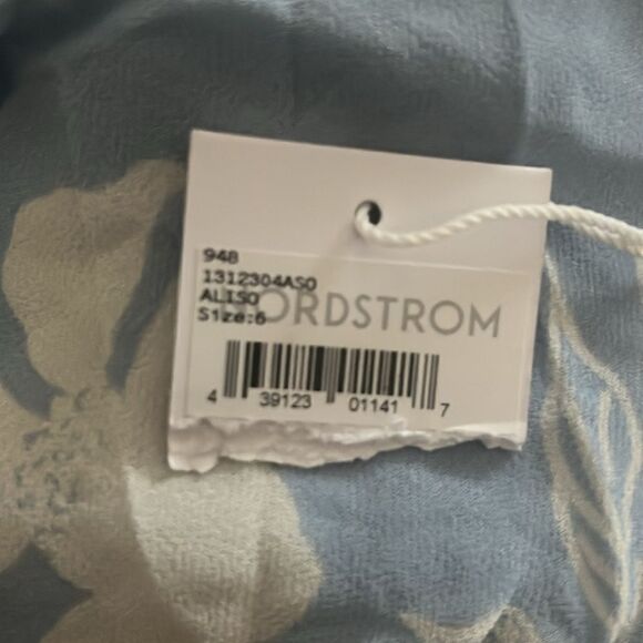 Reformation Rudie Mini Dress in Blue Floral Motif Cocktail Cowl Neck 6 NEW $198 - Picture 7 of 11